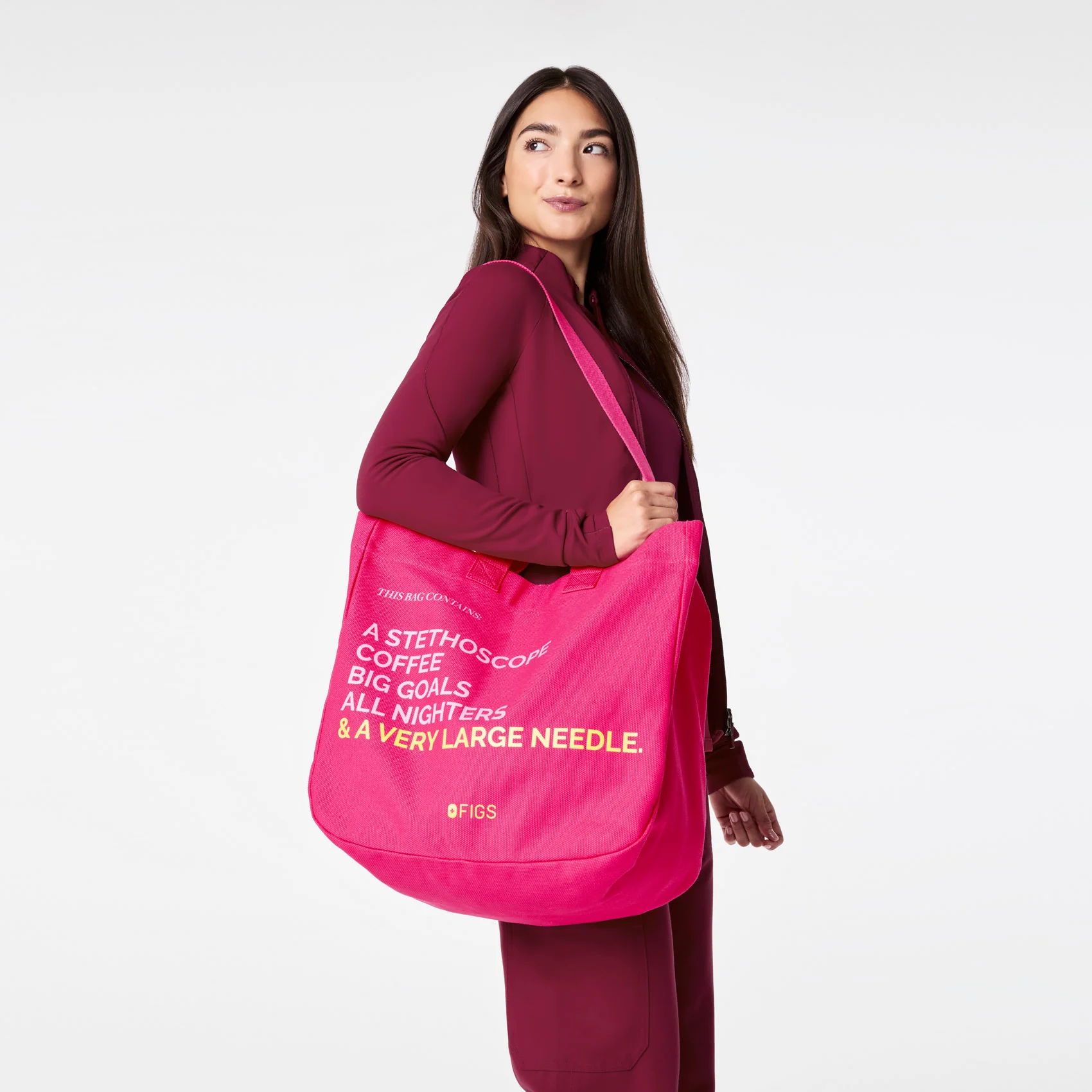 Shocking Pink A Very Large Needle Tote - Image 4