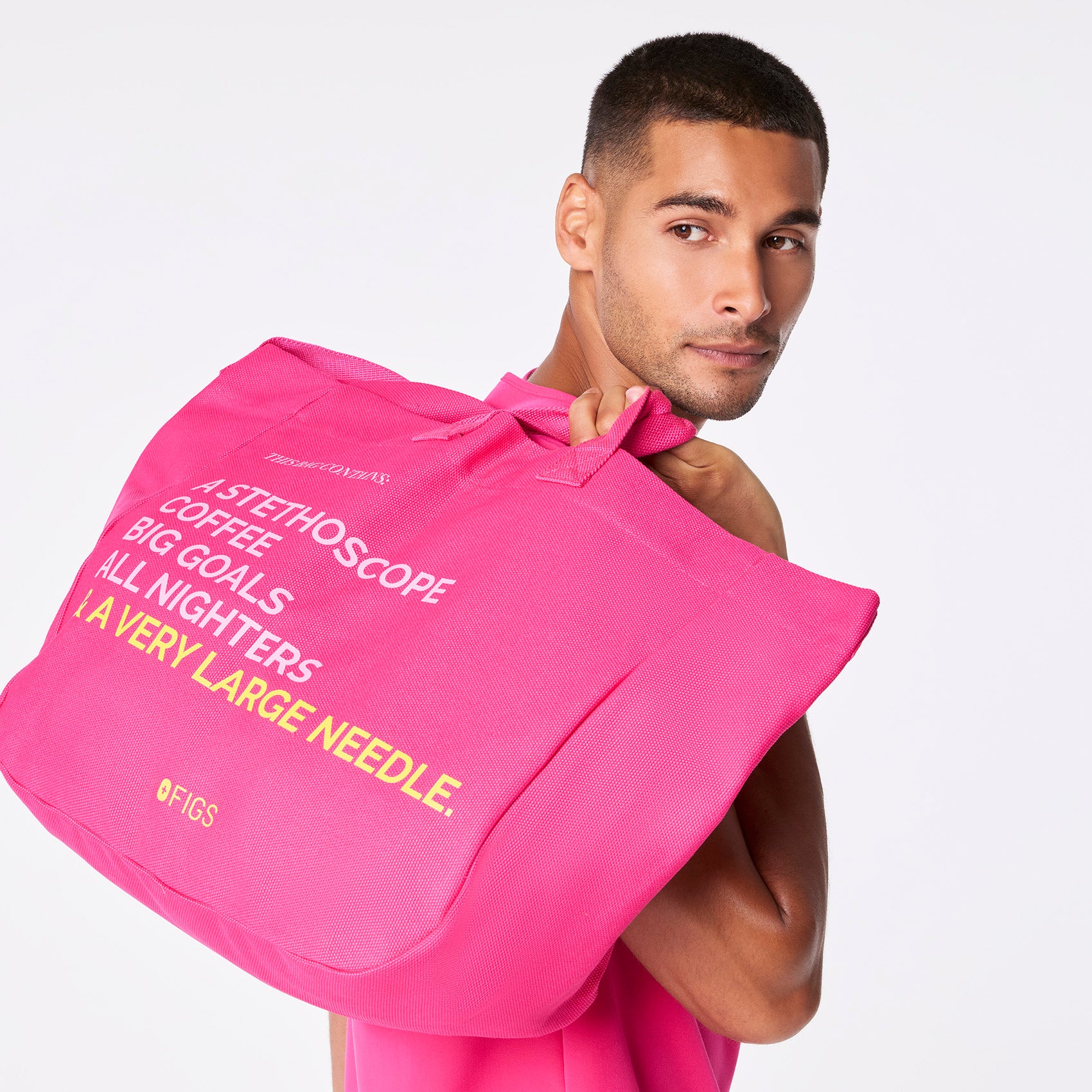 Shocking Pink A Very Large Needle Tote - Image 5