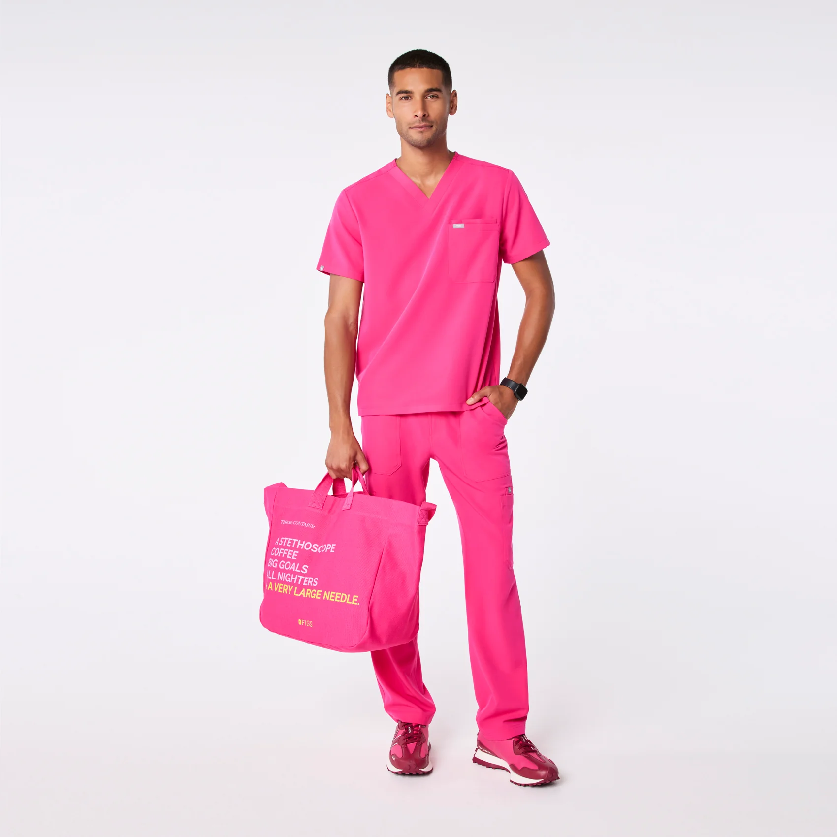 Shocking Pink A Very Large Needle Tote - Image 6