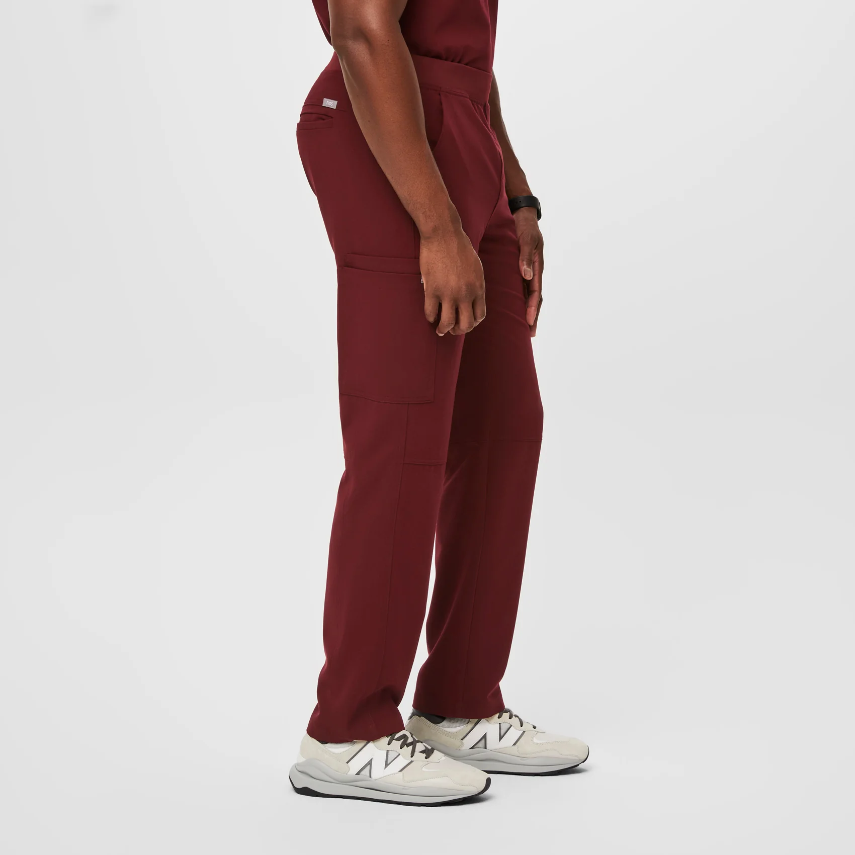 men's Burgundy Axim™ - Short Cargo Scrub Pants (3XL - 6XL) - Image 3