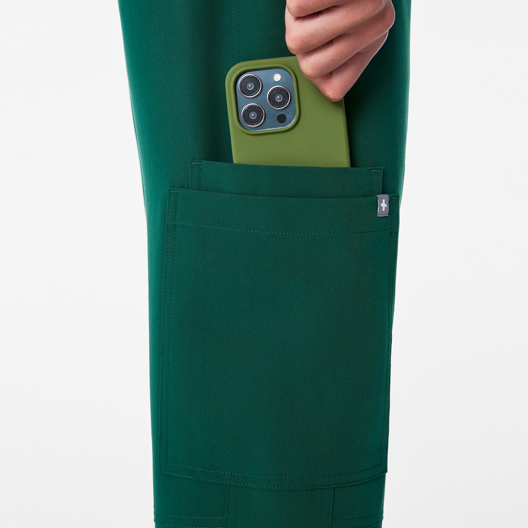 men's Forest Green Axim - Tall Cargo Scrub Pant™ - Image 7