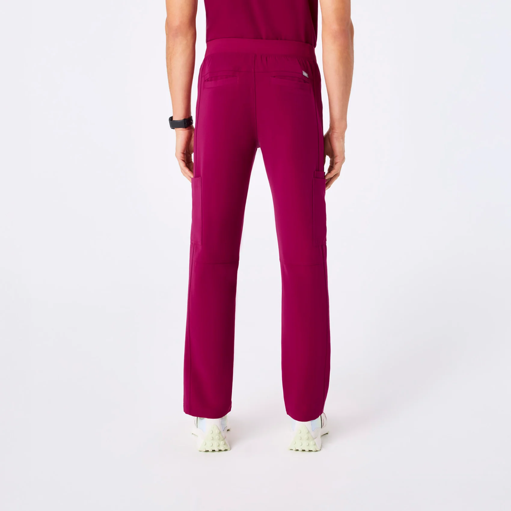men's Dark Magenta  Axim - Tall Cargo Scrub Pant™ - Image 4