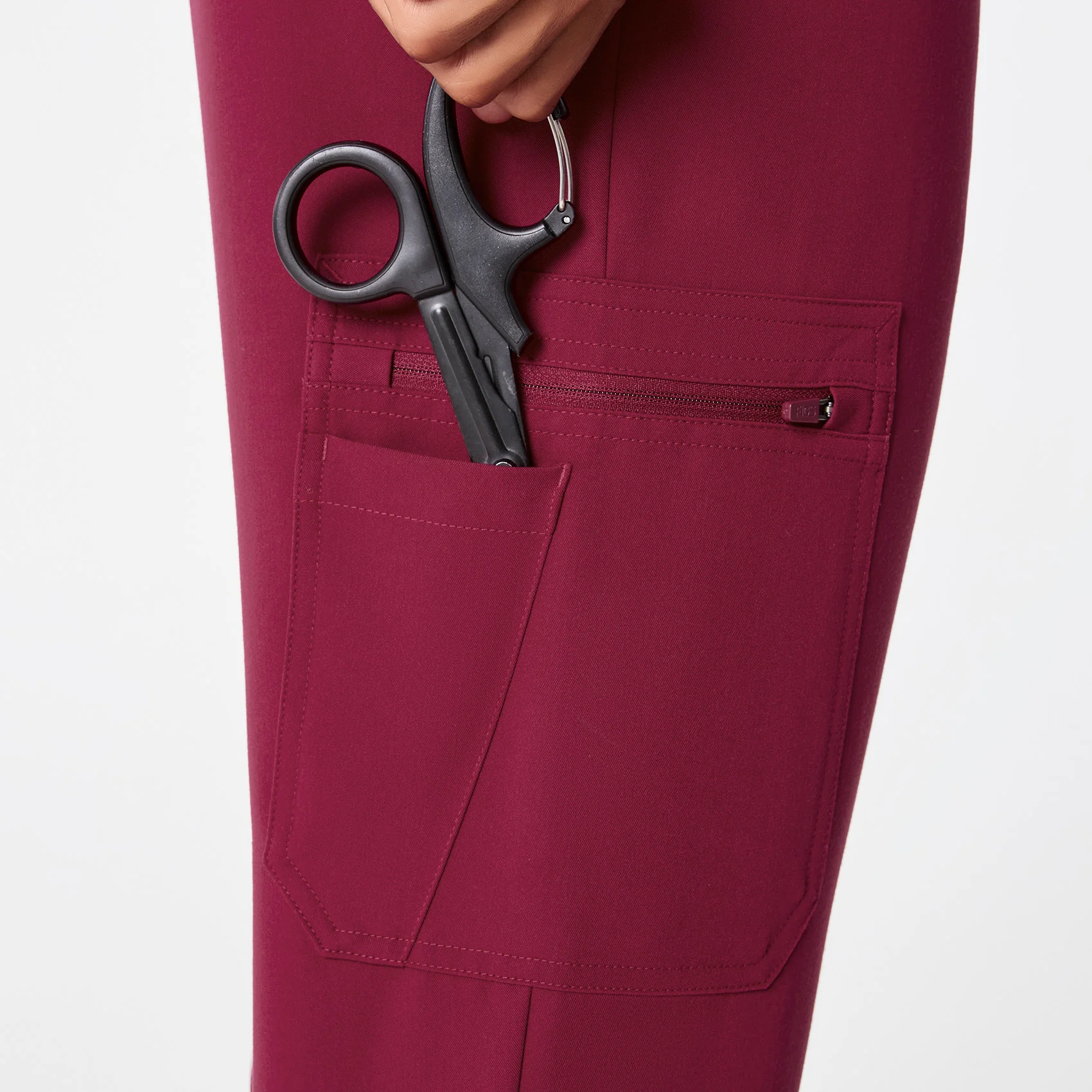 men's Deep Cranberry Brey Jogger - Scrub Pant - Image 6