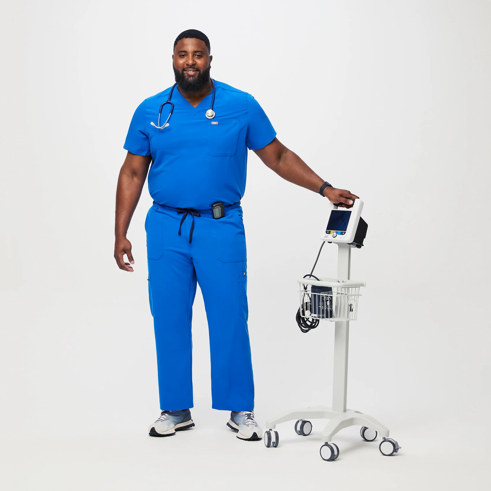 men's Royal Blue Cairo™- Cargo Scrub Pants (3XL - 6XL) - Image 2