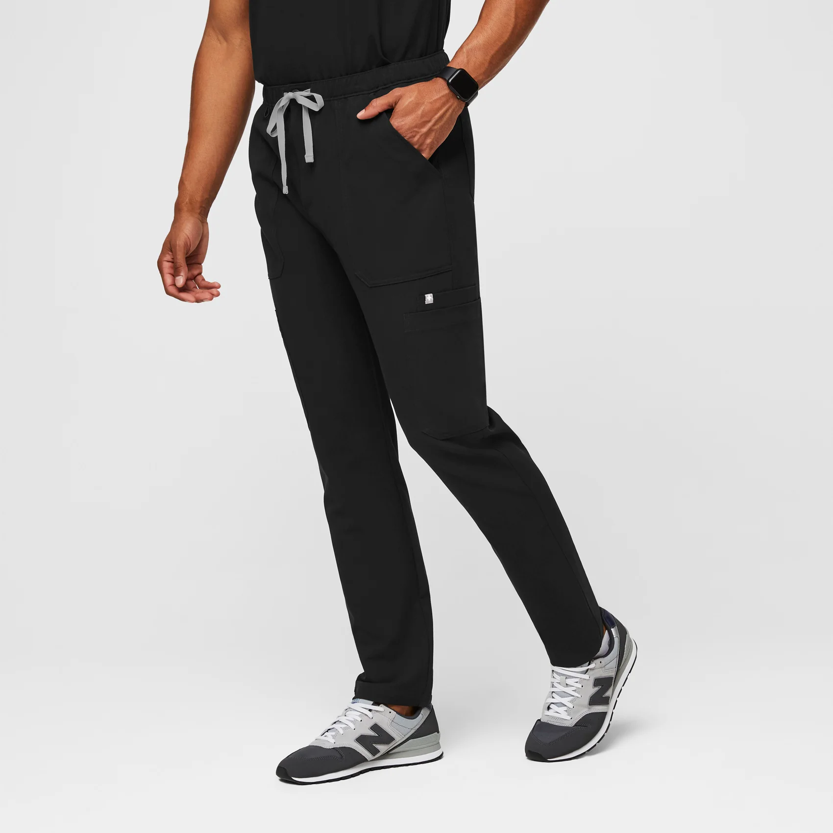Men's Black Cairo™ - Short Cargo Scrub Pants - Image 3