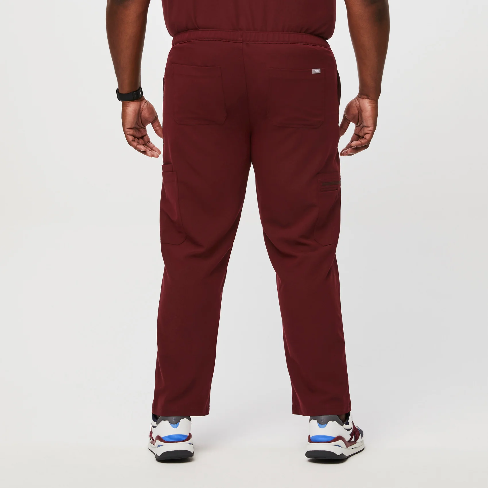 men's Burgundy Cairo™ - Short Cargo Scrub Pants (3XL - 6XL) - Image 4