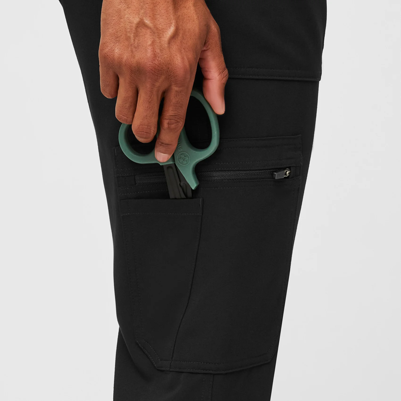 Men's Black Cairo™ - Tall Cargo Scrub Pants - Image 5