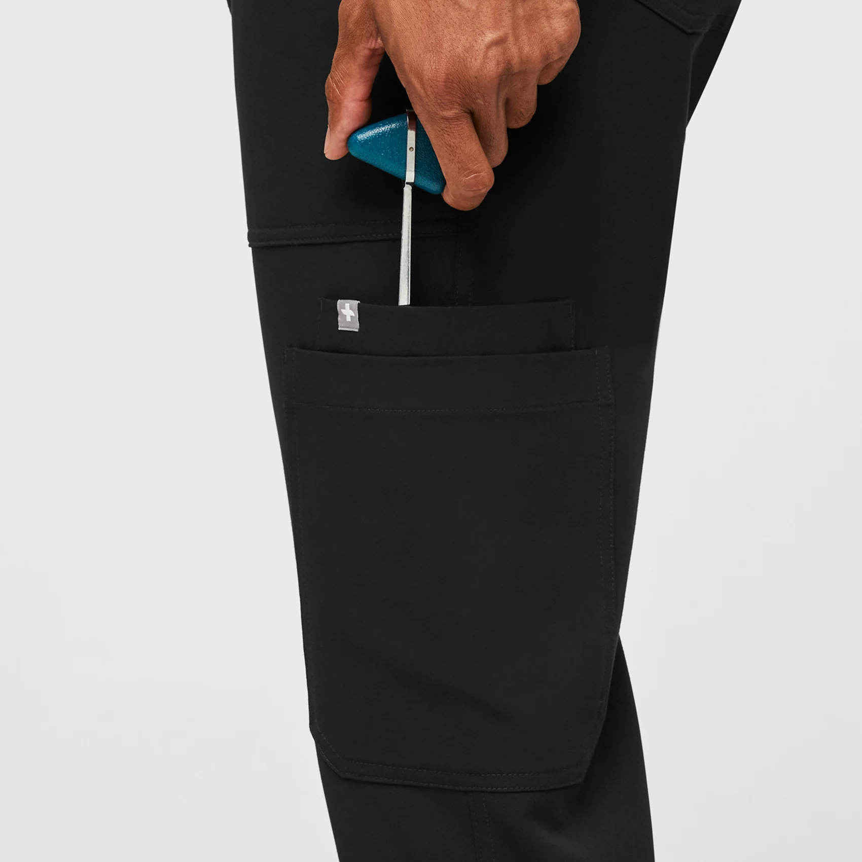 Men's Black Cairo™ - Tall Cargo Scrub Pants - Image 6