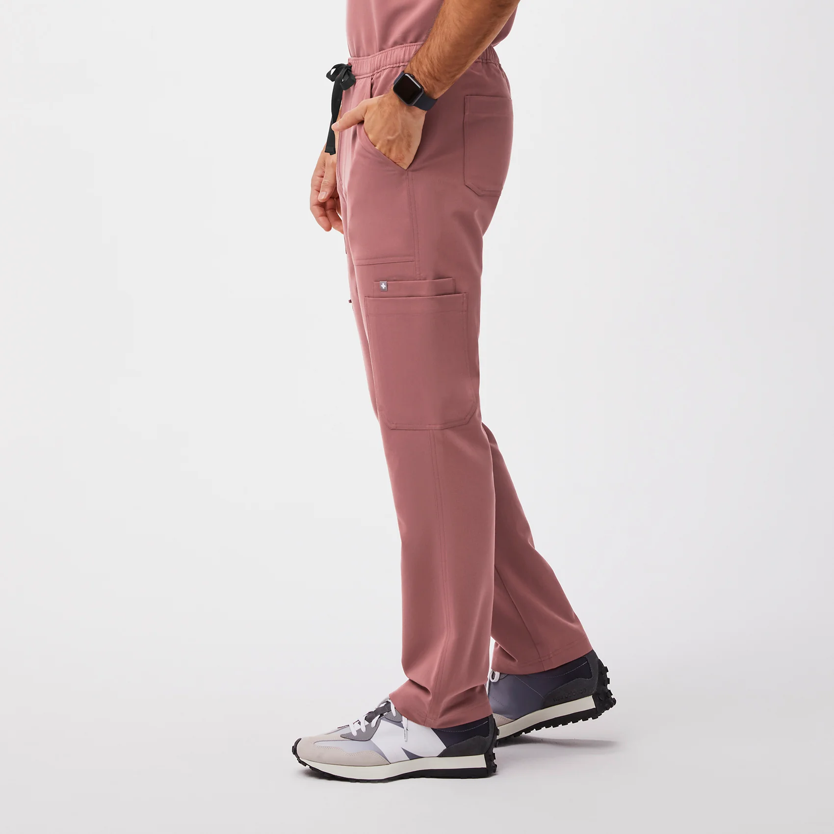men's Mauve Cairo™ - Tall Cargo Scrub Pants (3XL - 6XL) - Image 3