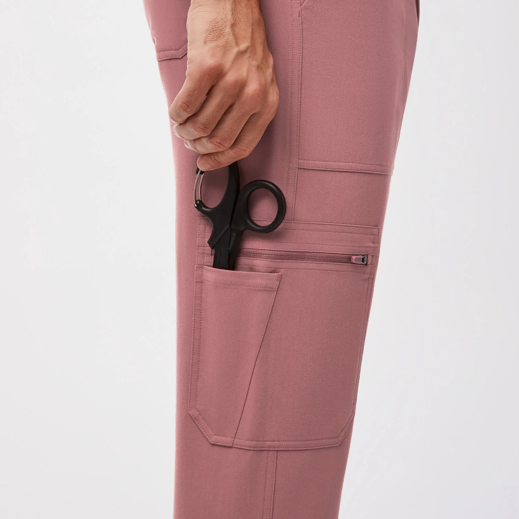men's Mauve Cairo™ - Tall Cargo Scrub Pants (3XL - 6XL) - Image 6