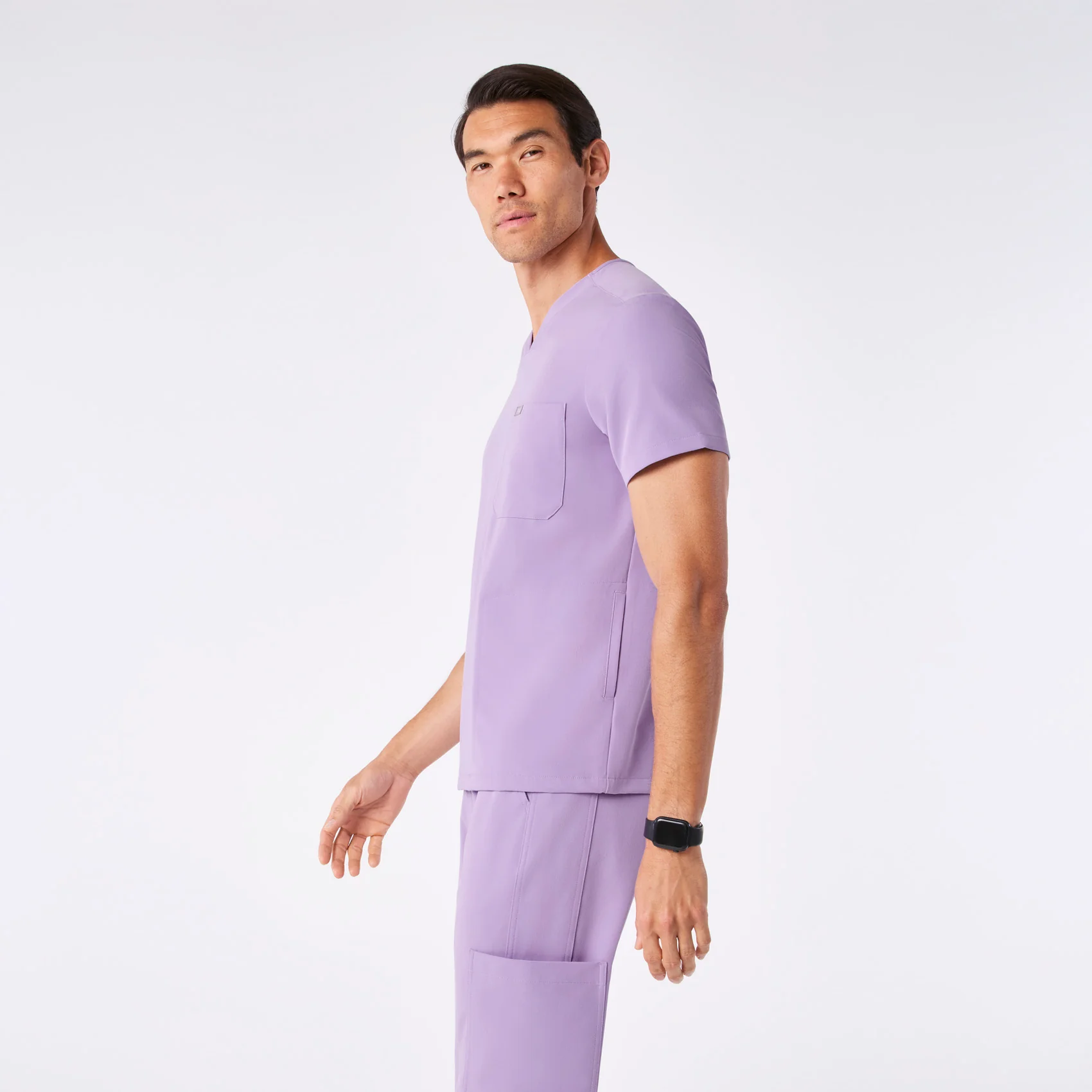 men's Lavender Dew Chisec - Three-Pocket Scrub Top™ - Image 3
