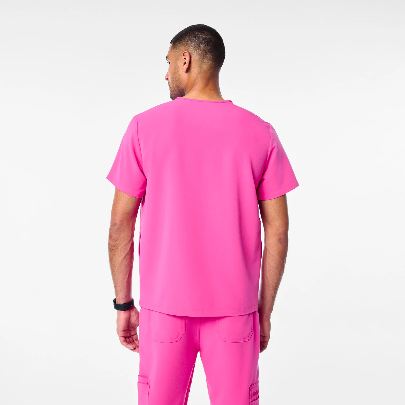 men's Rapid Response Pink Chisec - Three-Pocket Scrub Top™ - Image 4