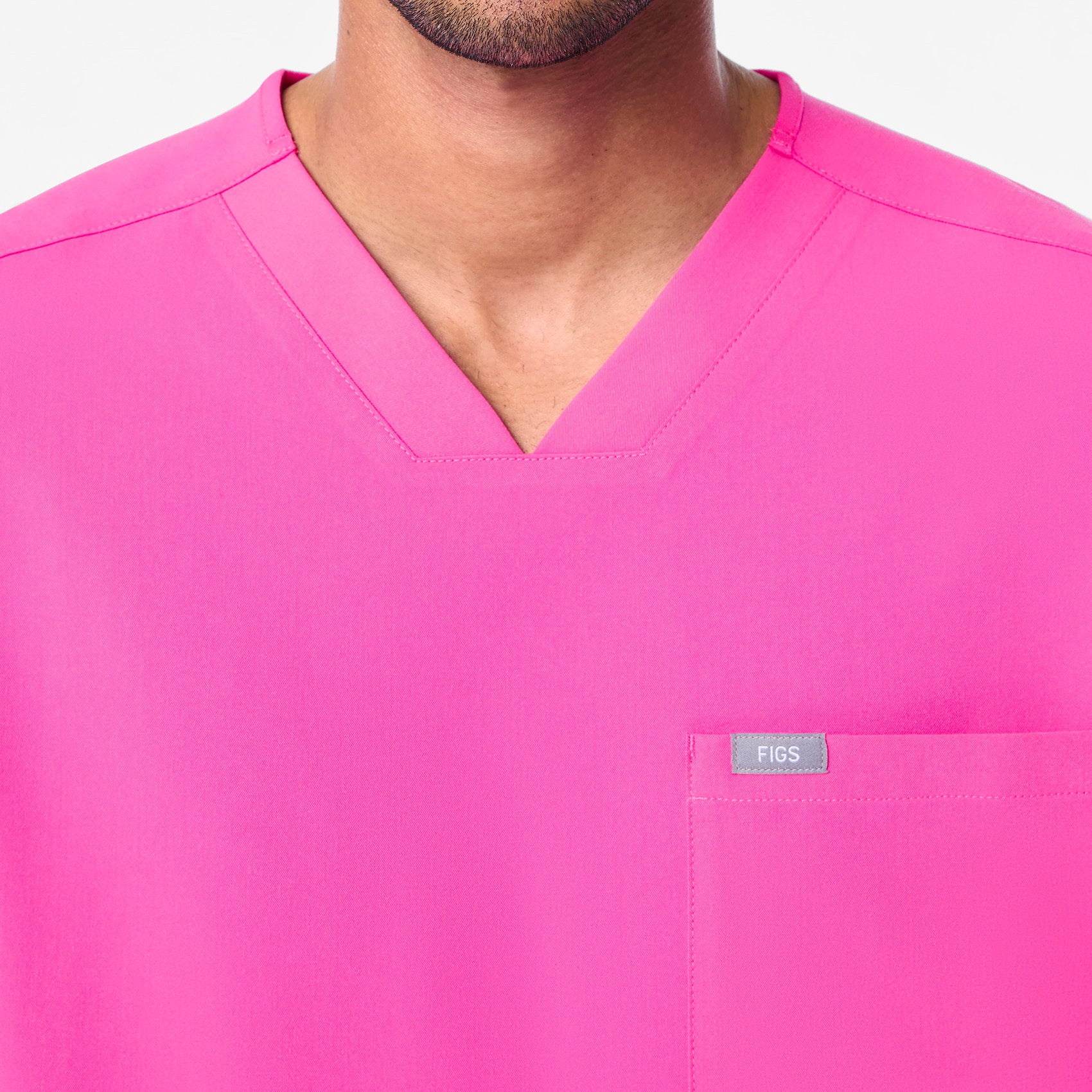men's Rapid Response Pink Chisec - Three-Pocket Scrub Top™ - Image 5