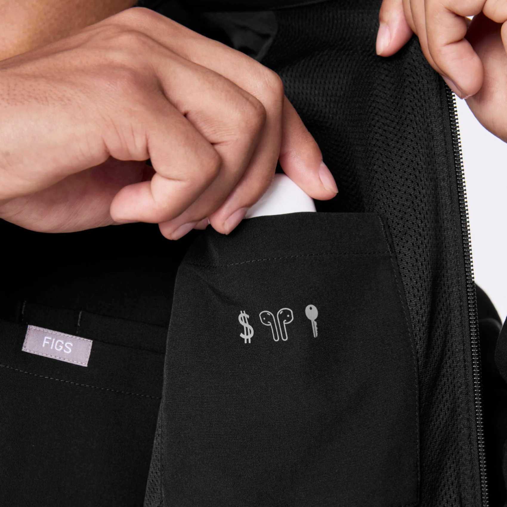 men's Black Cobaki - Scrub Jacket - Image 10