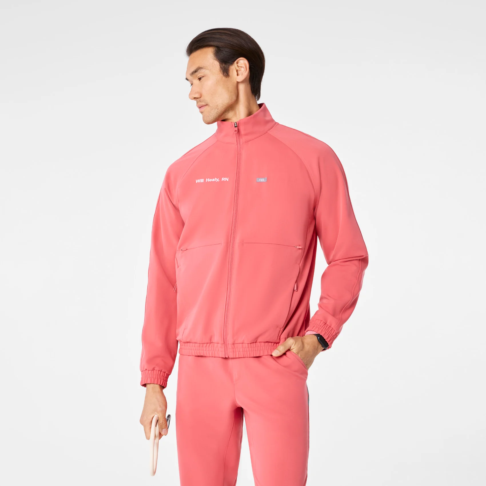 men's Pulmonary Pink Cobaki - Scrub Jacket