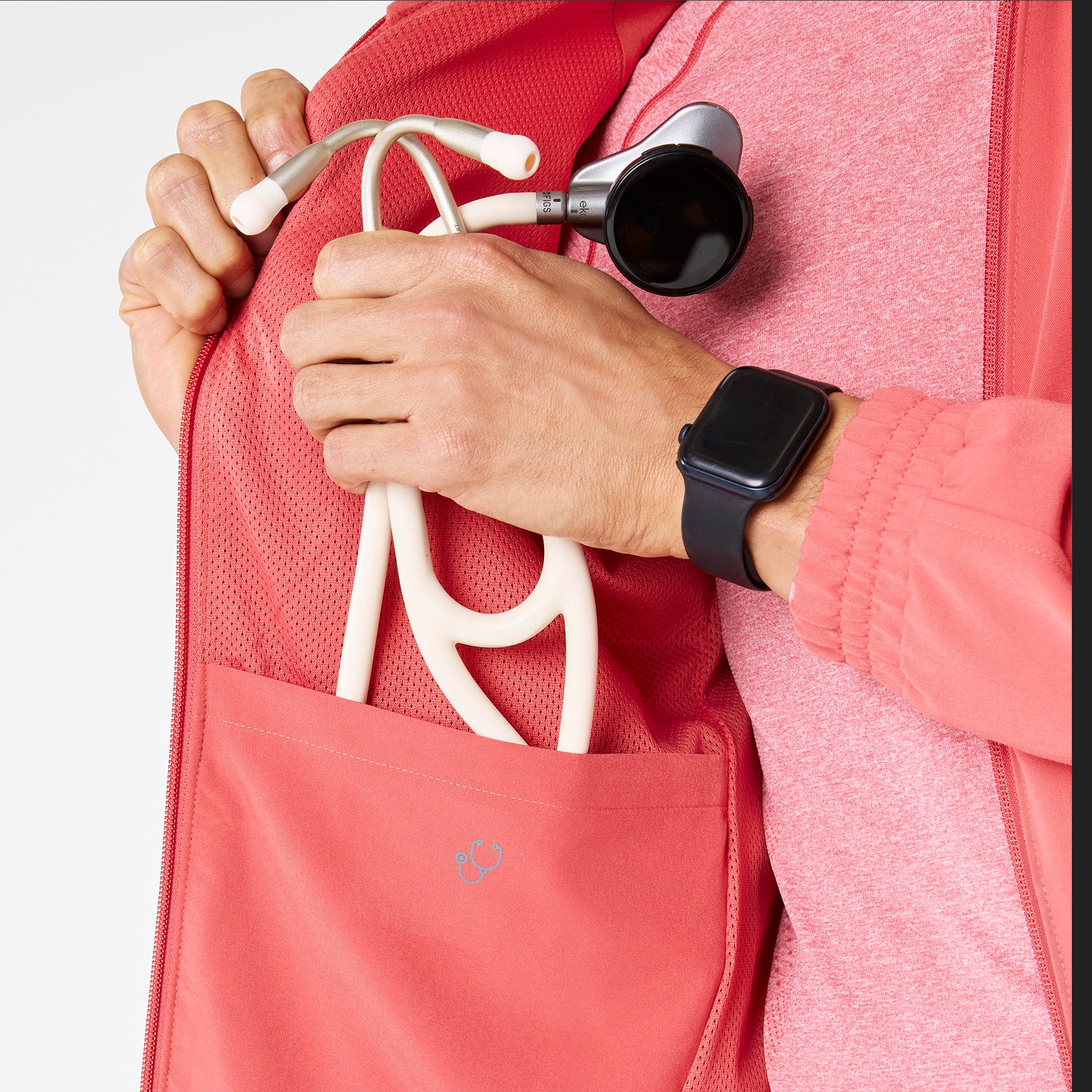 men's Pulmonary Pink Cobaki - Scrub Jacket - Image 6