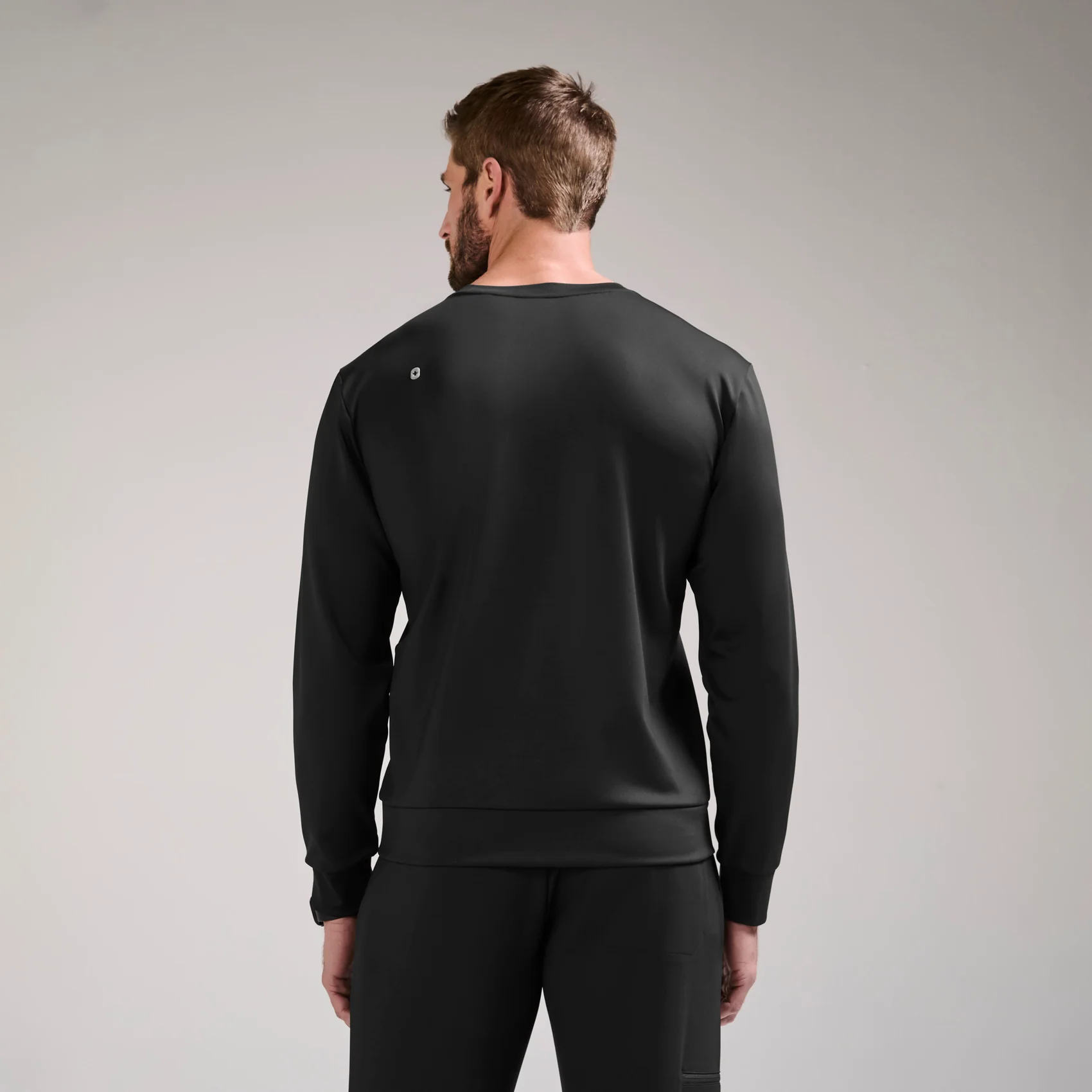 men's Black Destin FORMx Crewneck - Scrub Top™ - Image 4