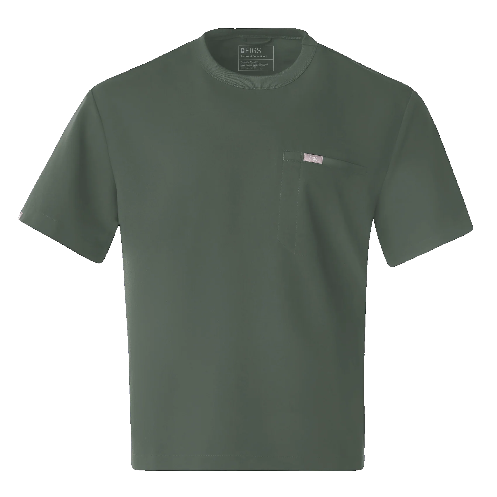 men's Moss Easton Relaxed - Crewneck Scrub Top - Image 7