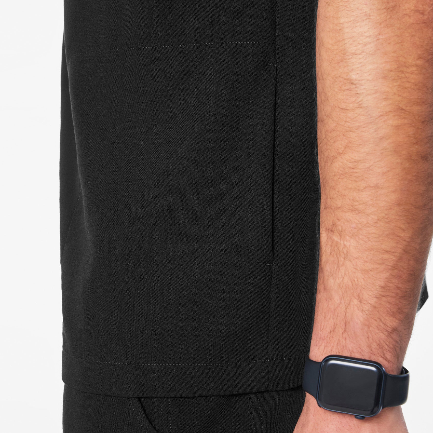men's Black Eugene Polo - Scrub Top - Image 7