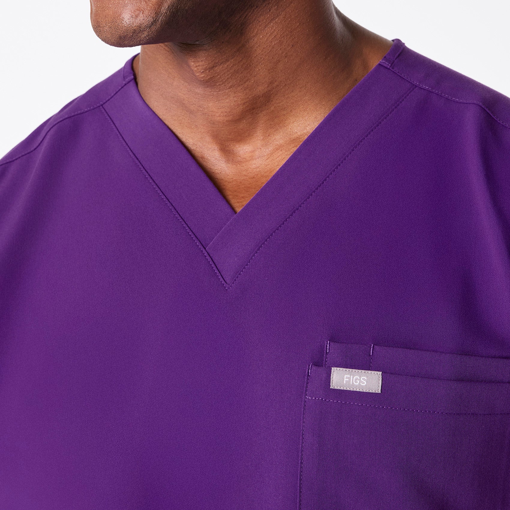 men's Digital Grape Leon - Three-Pocket Scrub Top™ - Image 5