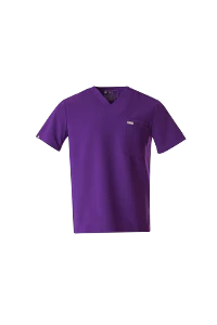 men's Digital Grape Leon - Three-Pocket Scrub Top™ - Image 7