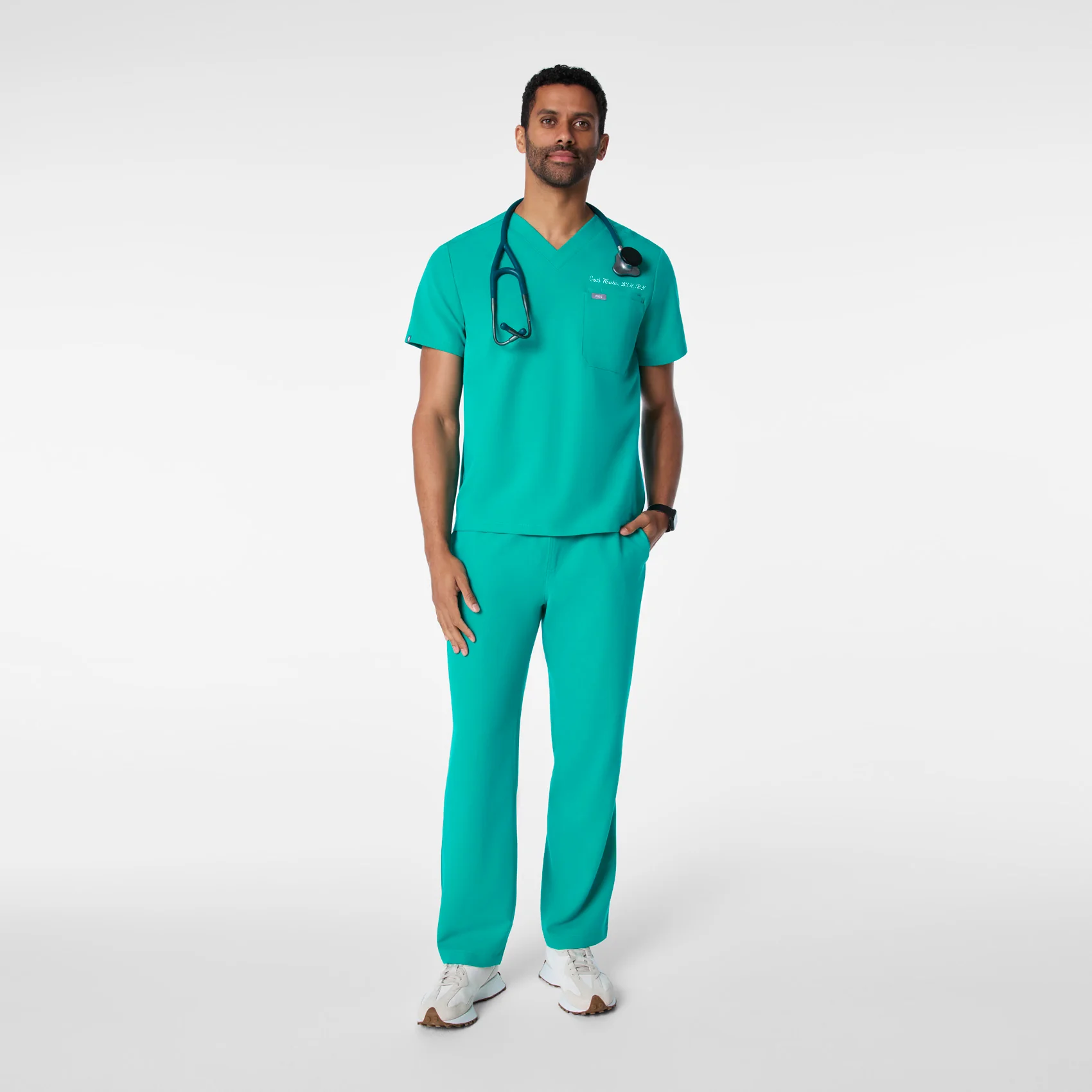 men's Lagoon Leon - Three-Pocket Scrub Top™ - Image 2