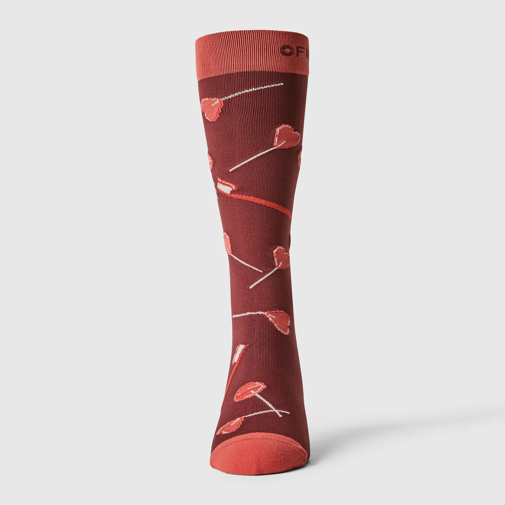 men's Walnut Floss The Night Away - Compression Socks - Image 3