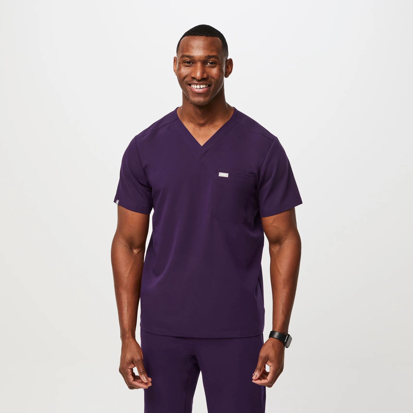 men's Purple Jam Leon™- Three-Pocket Scrub Top (3XL - 6XL)