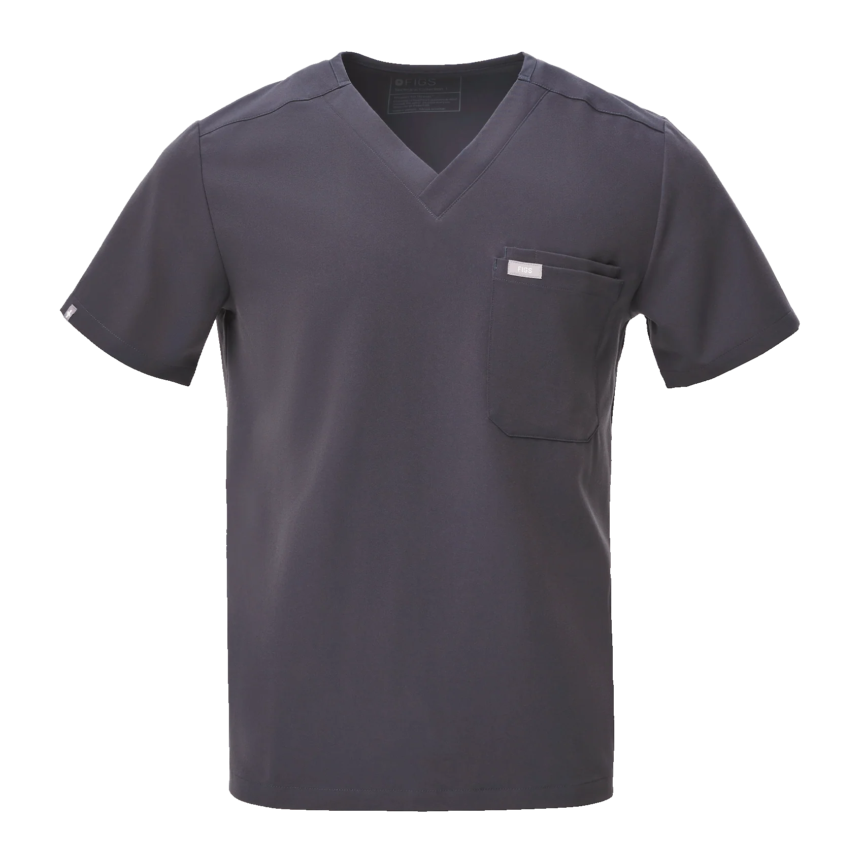 Men's Charcoal Leon™ - Three-Pocket Scrub Top - Image 8