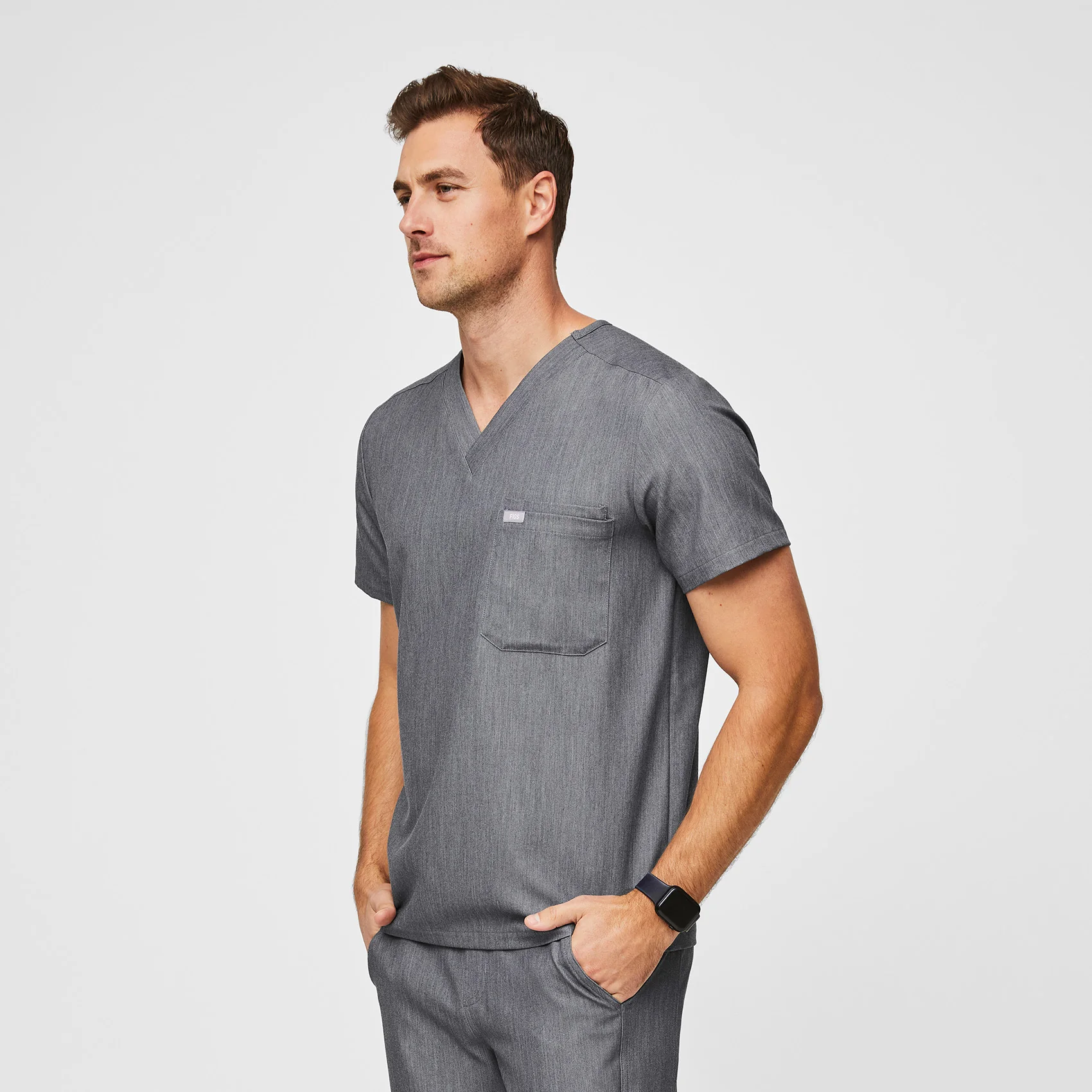 Men's Graphite Leon™ - Three-Pocket Scrub Top - Image 5