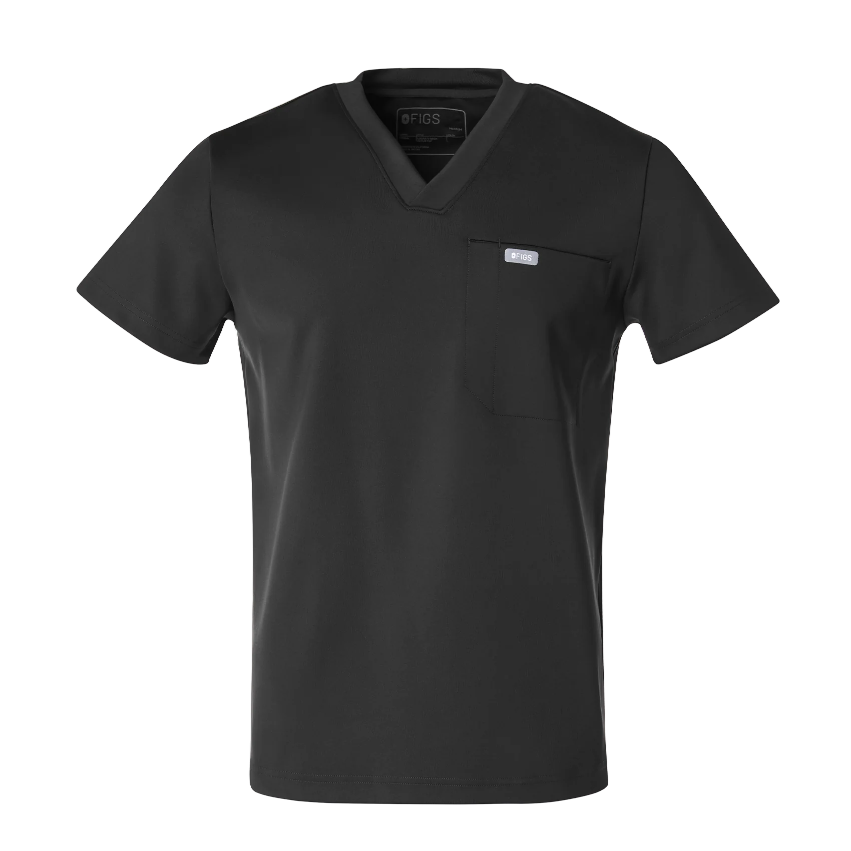 men's Black Logan FORMx Slim V-Neck - Scrub Top™ - Image 10