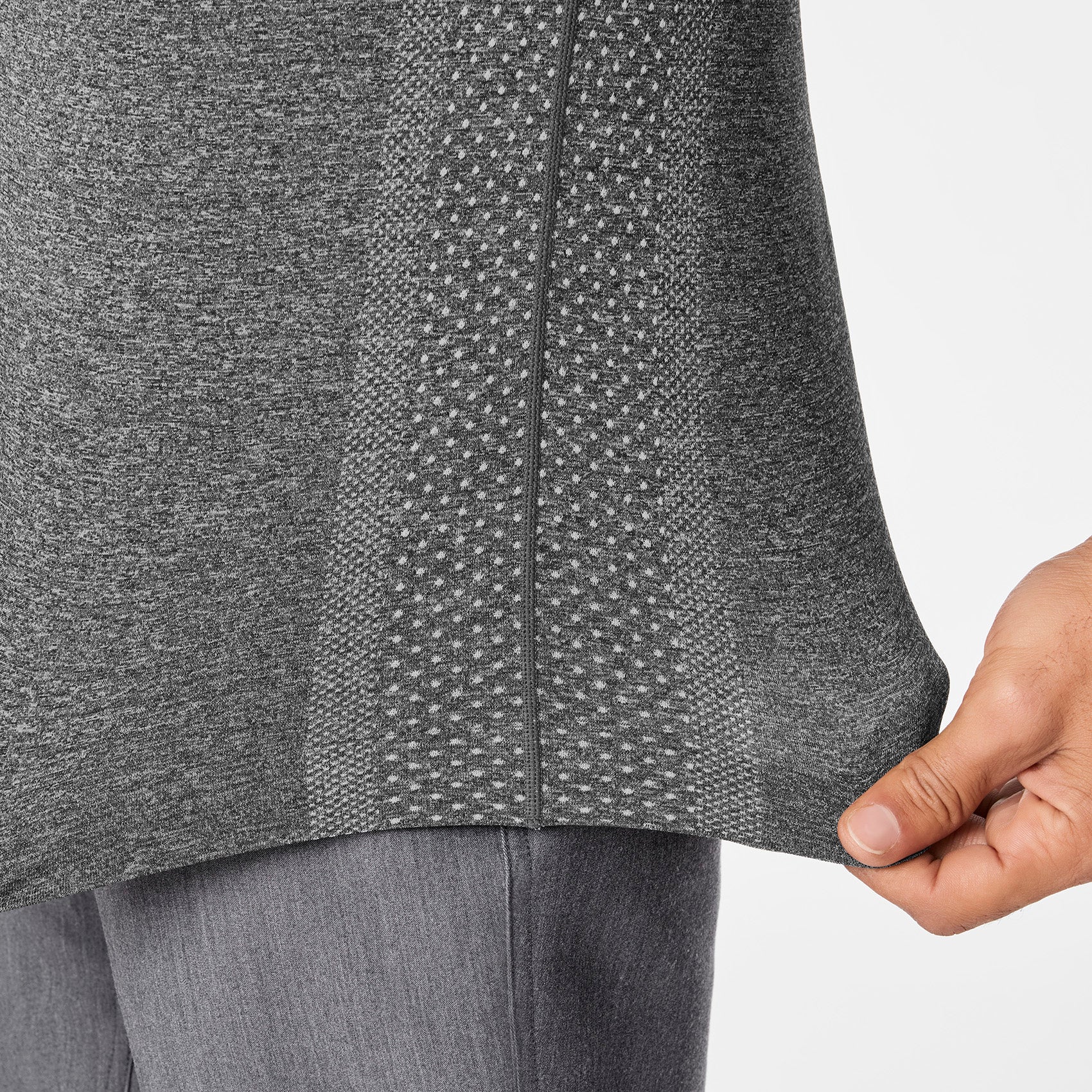 men's Graphite Makato Seamless ¾ Sleeve - Underscrub - Image 7