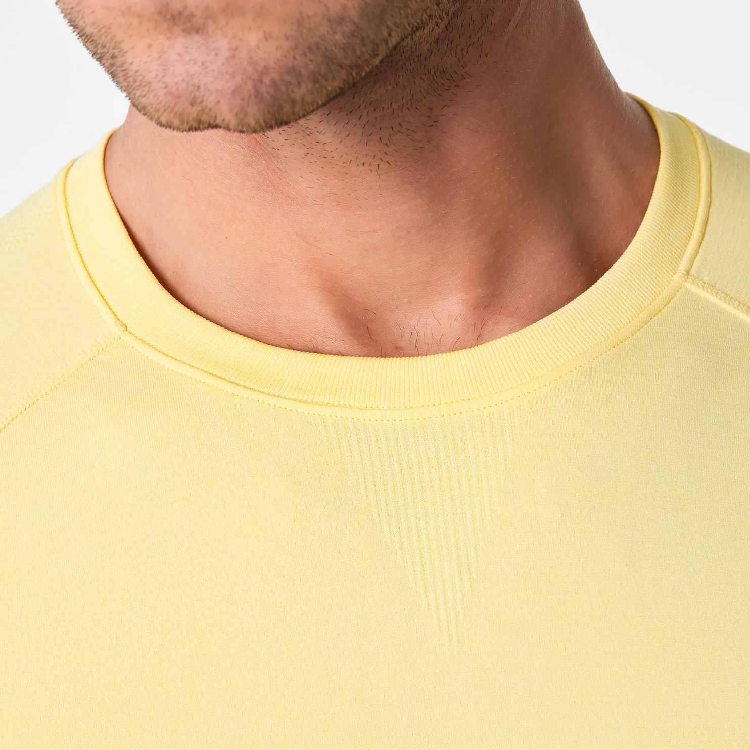 men's Butter Yellow Makato Seamless - Shortsleeve Underscrub - Image 6