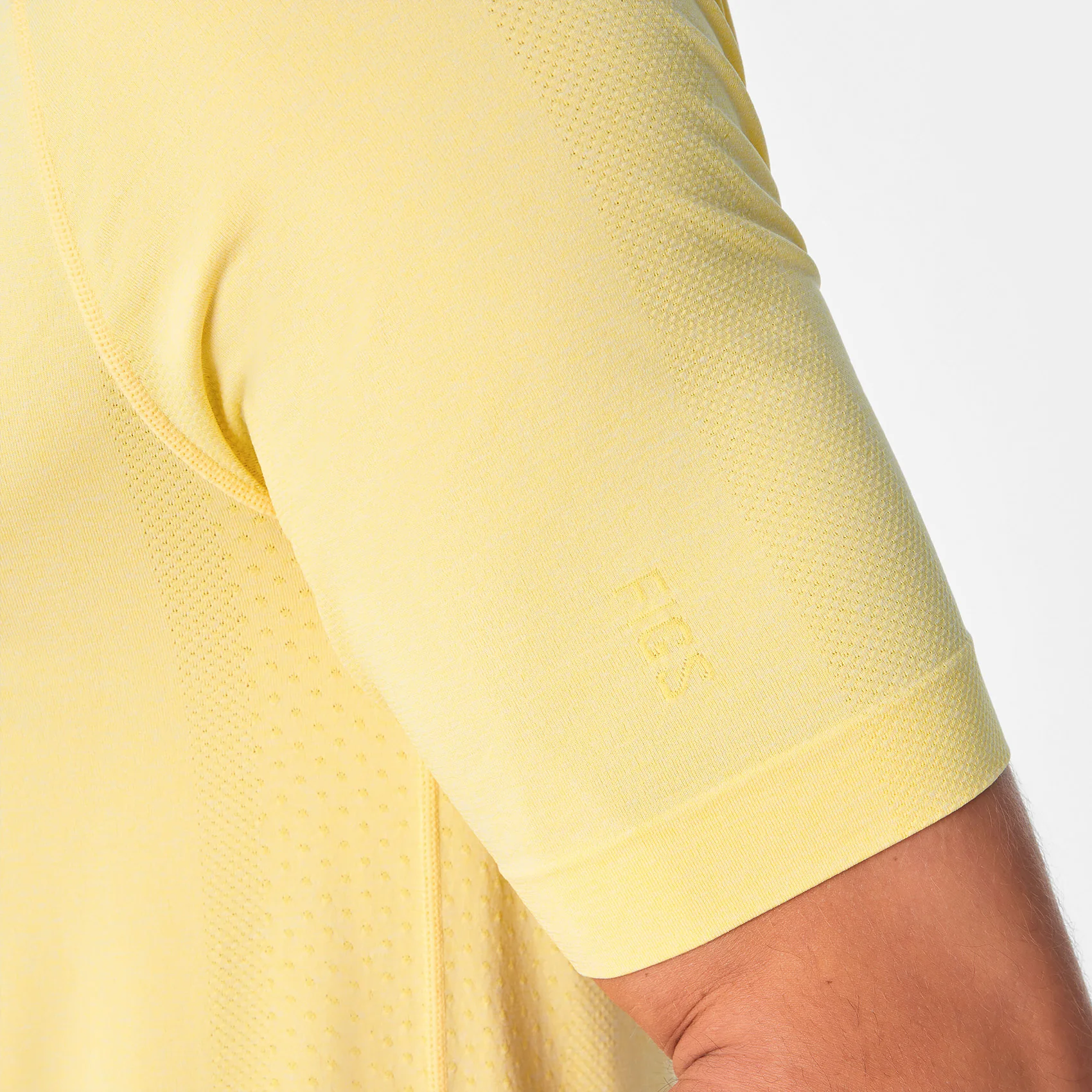 men's Butter Yellow Makato Seamless - Shortsleeve Underscrub - Image 7