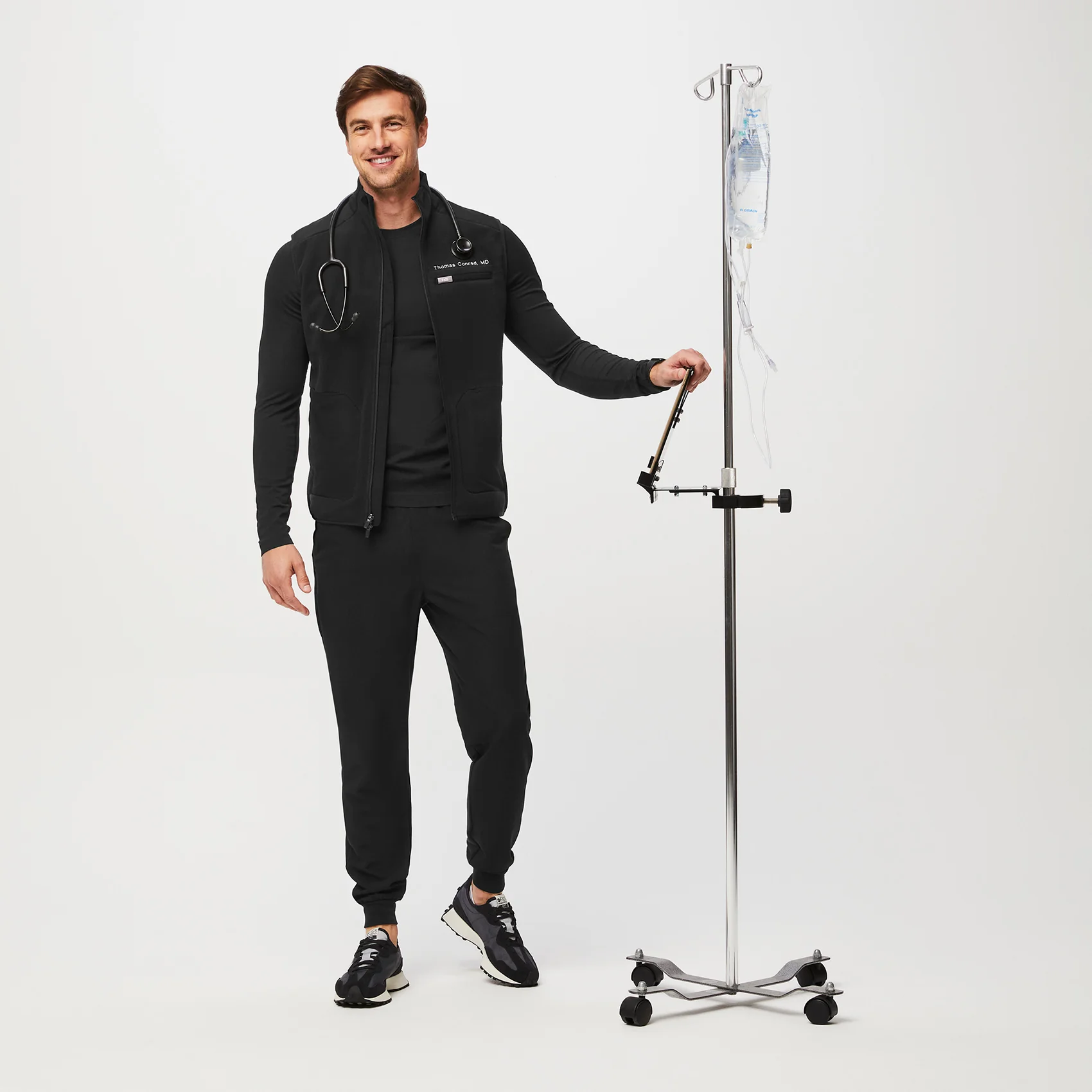 men's Black On-Shift™ - Fleece Vest (3XL-6XL) - Image 2