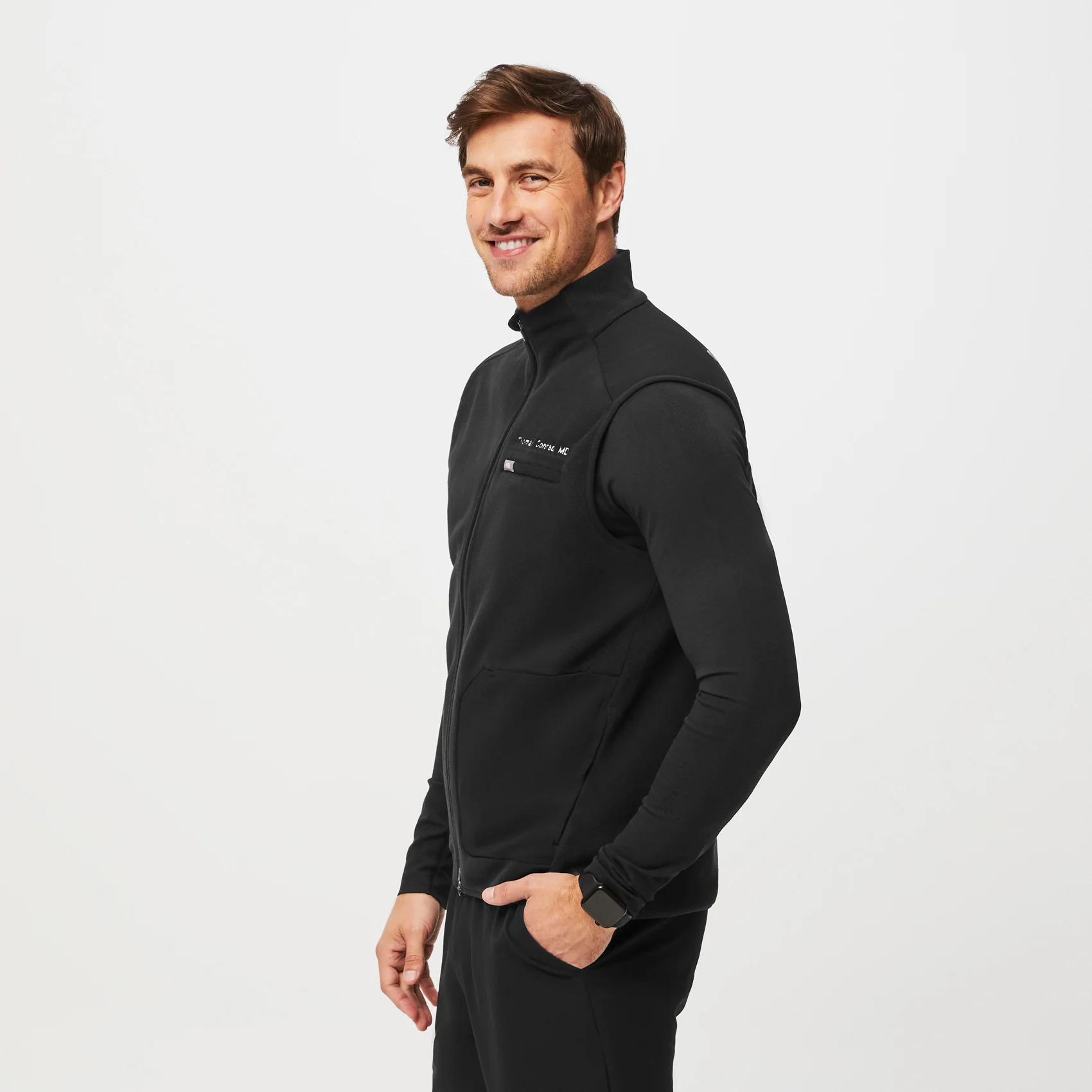 men's Black On-Shift™ - Fleece Vest (3XL-6XL) - Image 3