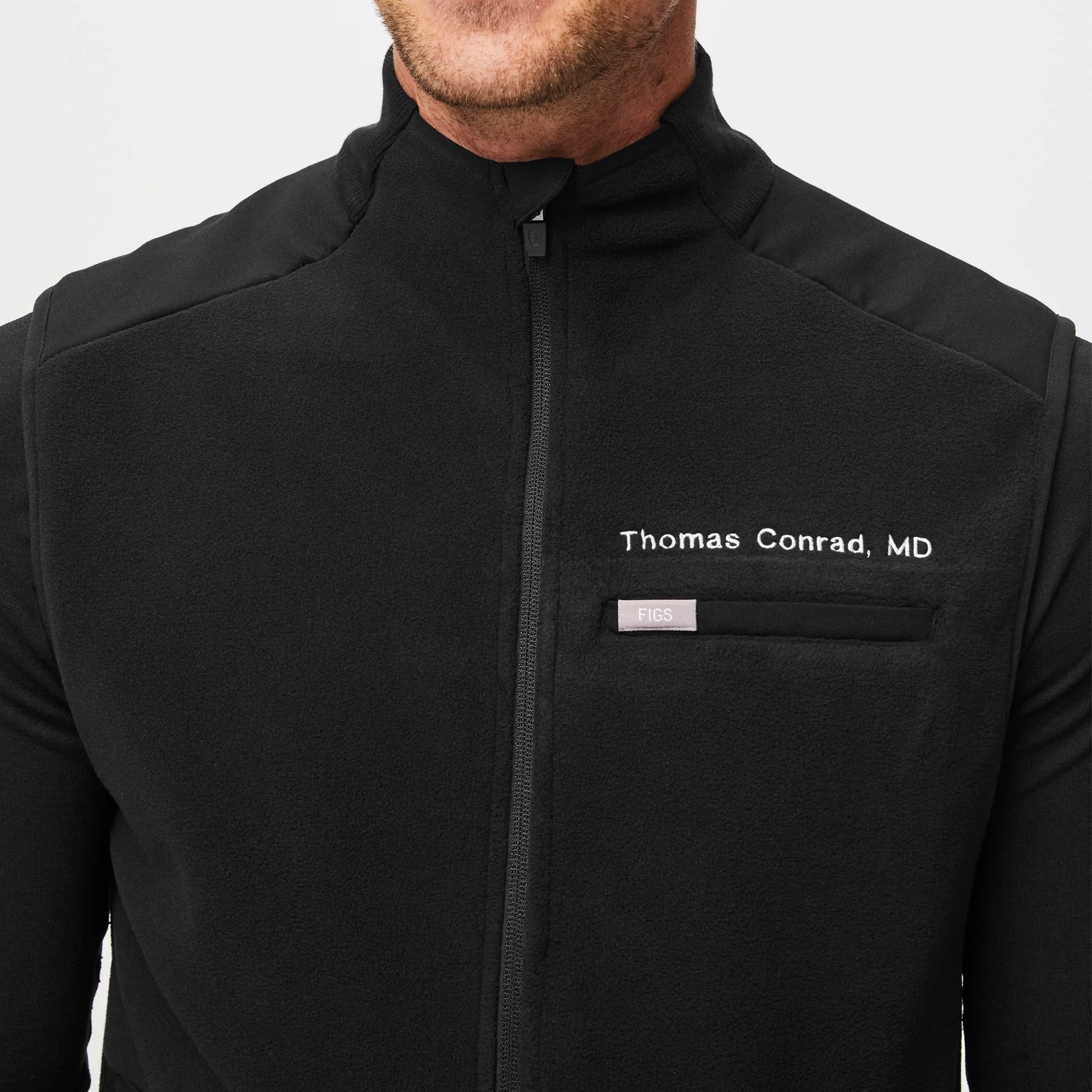 men's Black On-Shift™ - Fleece Vest (3XL-6XL) - Image 7