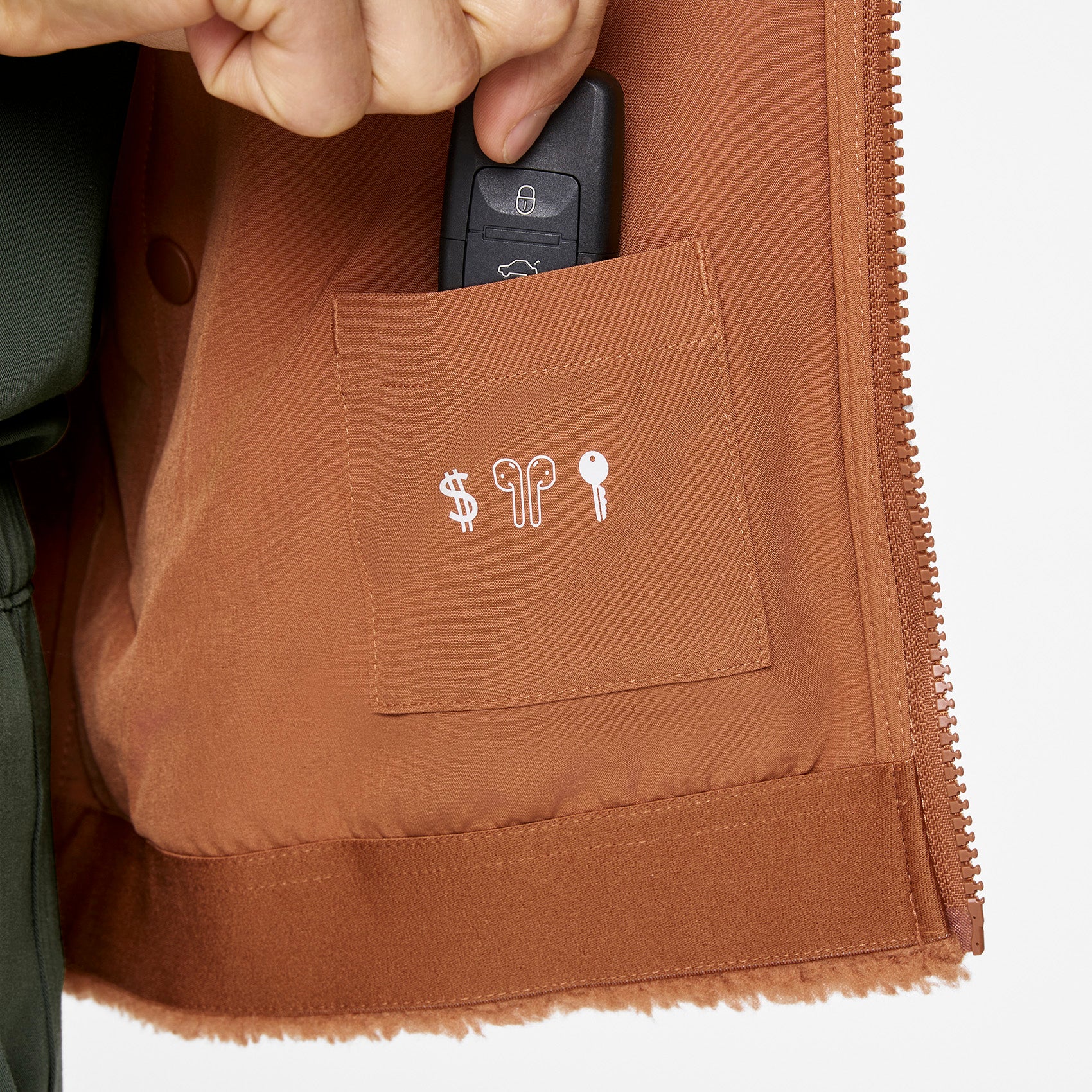 men's Mocha On Shift High Pile - Bomber Jacket™ - Image 11
