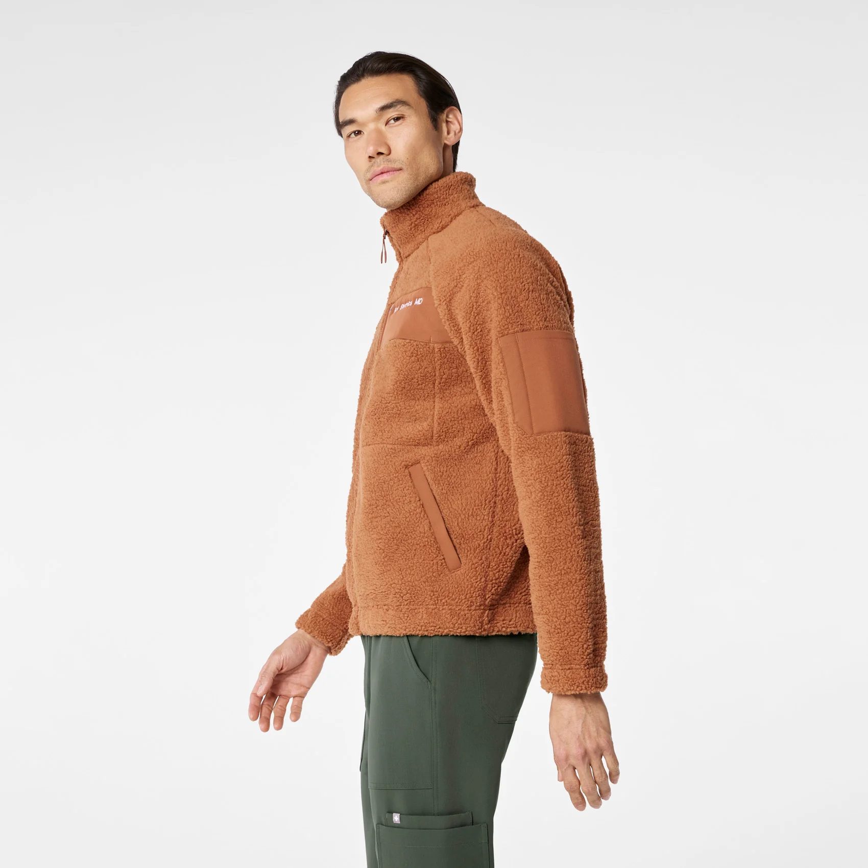 men's Mocha On Shift High Pile - Bomber Jacket™ - Image 3