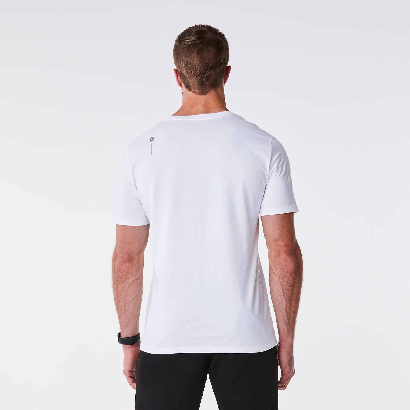 men's White Pharmacist Supersoft - Shortsleeve Underscrub - Image 5