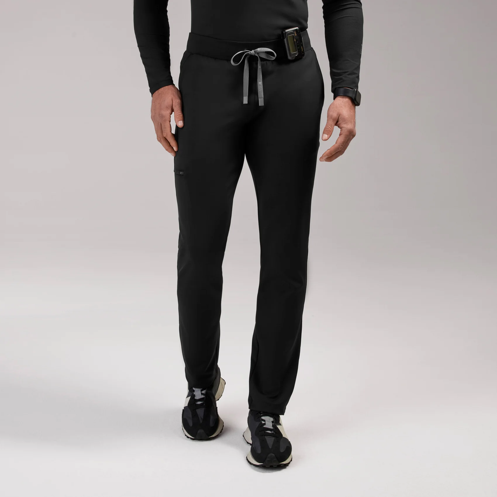 men's Black Pierre FORMx Slim Tapered - Tall Scrub Pant™