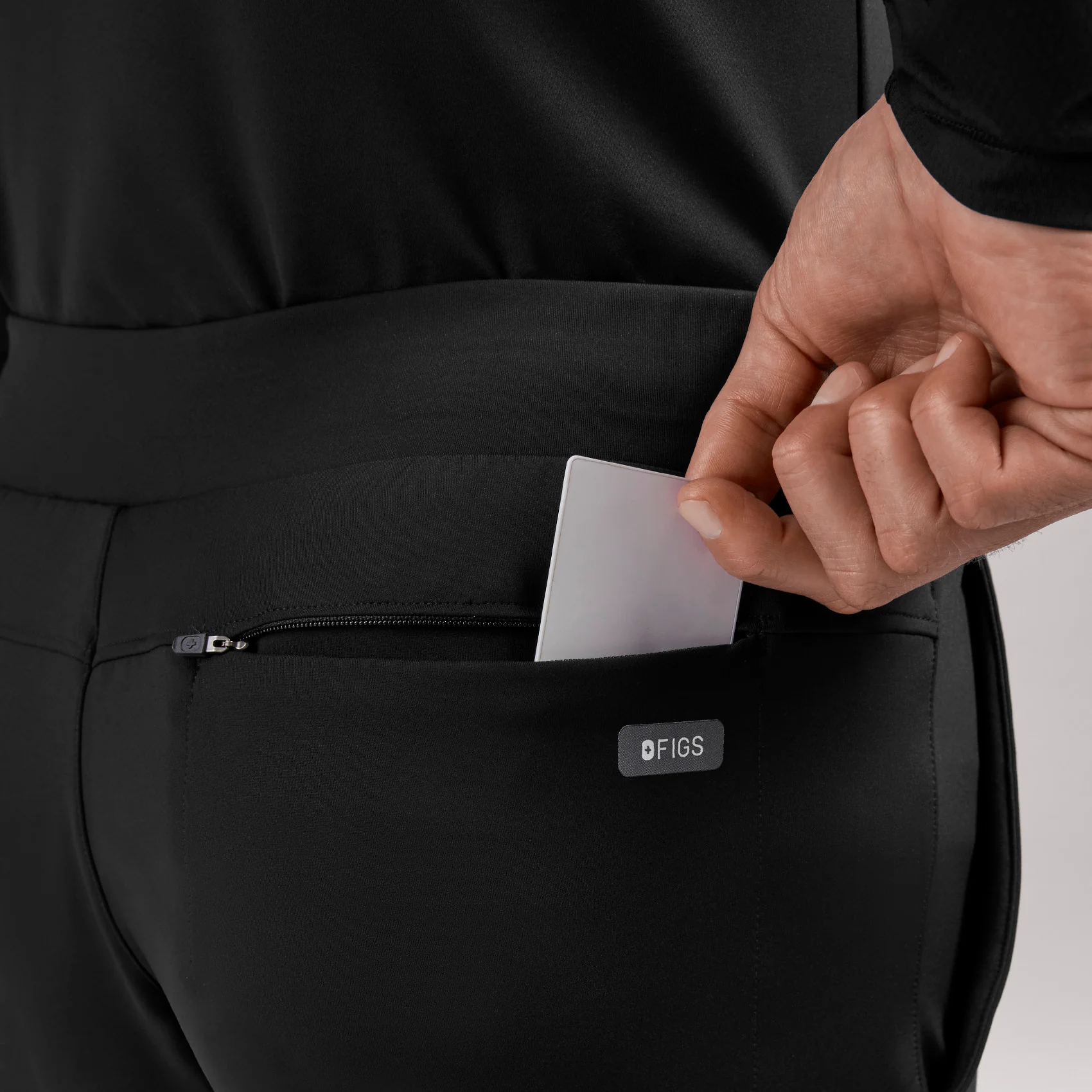 men's Black Pierre FORMx Slim Tapered - Tall Scrub Pant™ - Image 5