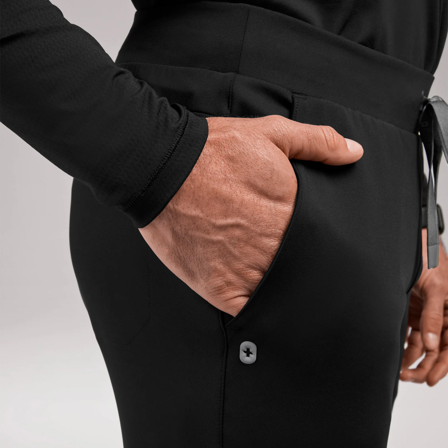men's Black Pierre FORMx Slim Tapered - Tall Scrub Pant™ - Image 7
