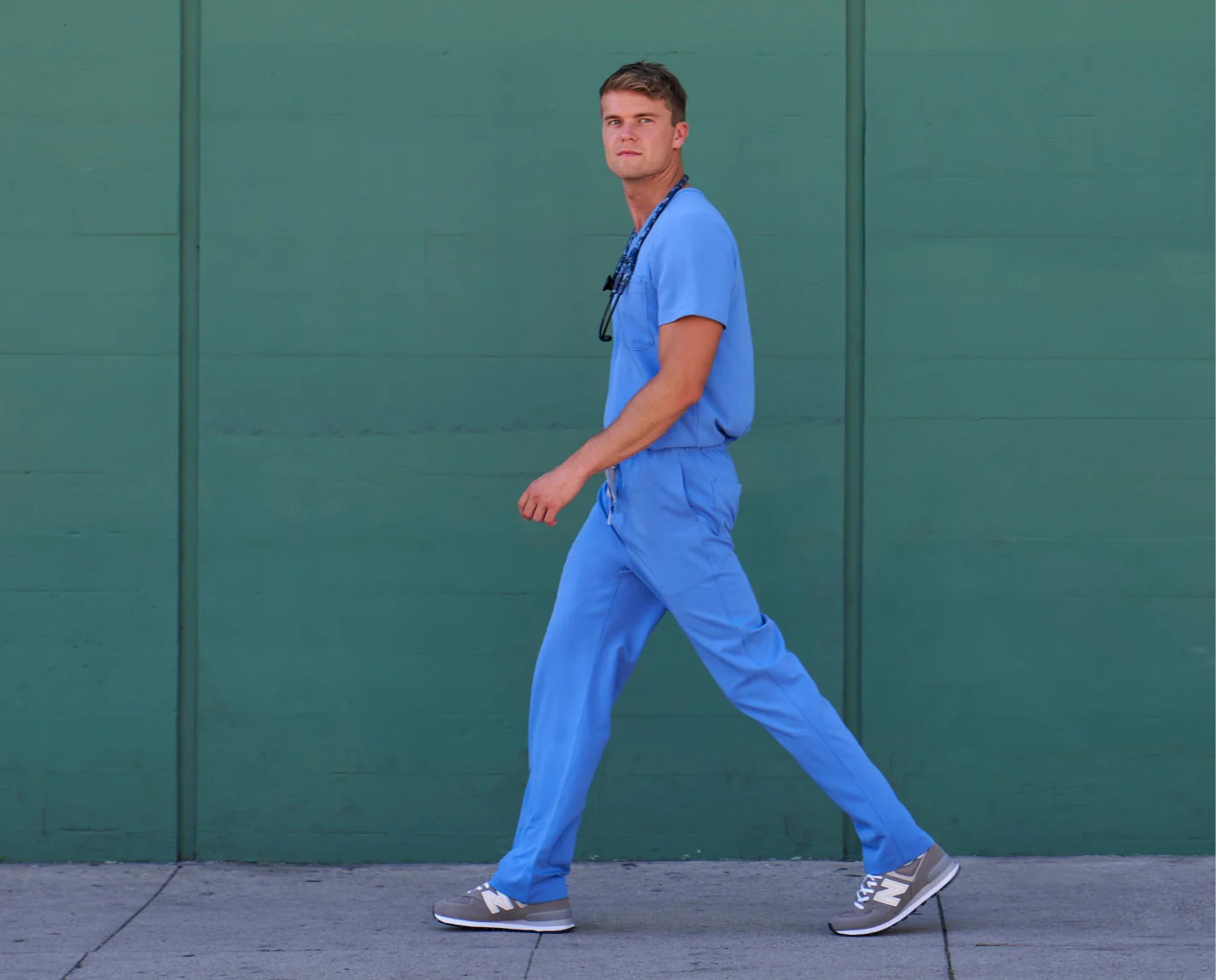 Men's Ceil Blue Pisco™ - Basic Scrub Pants - Image 7