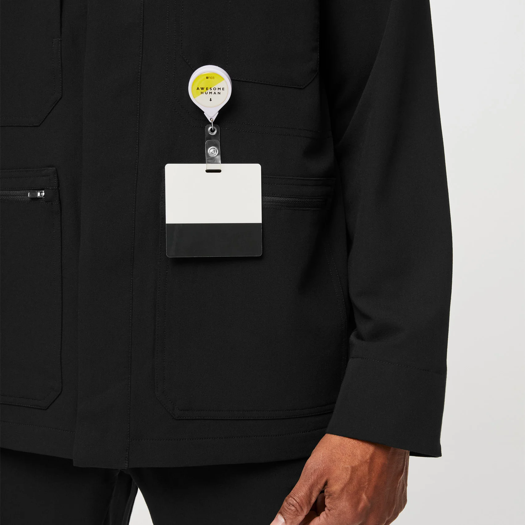 men's Black Reed - Scrub Jacket - Image 6