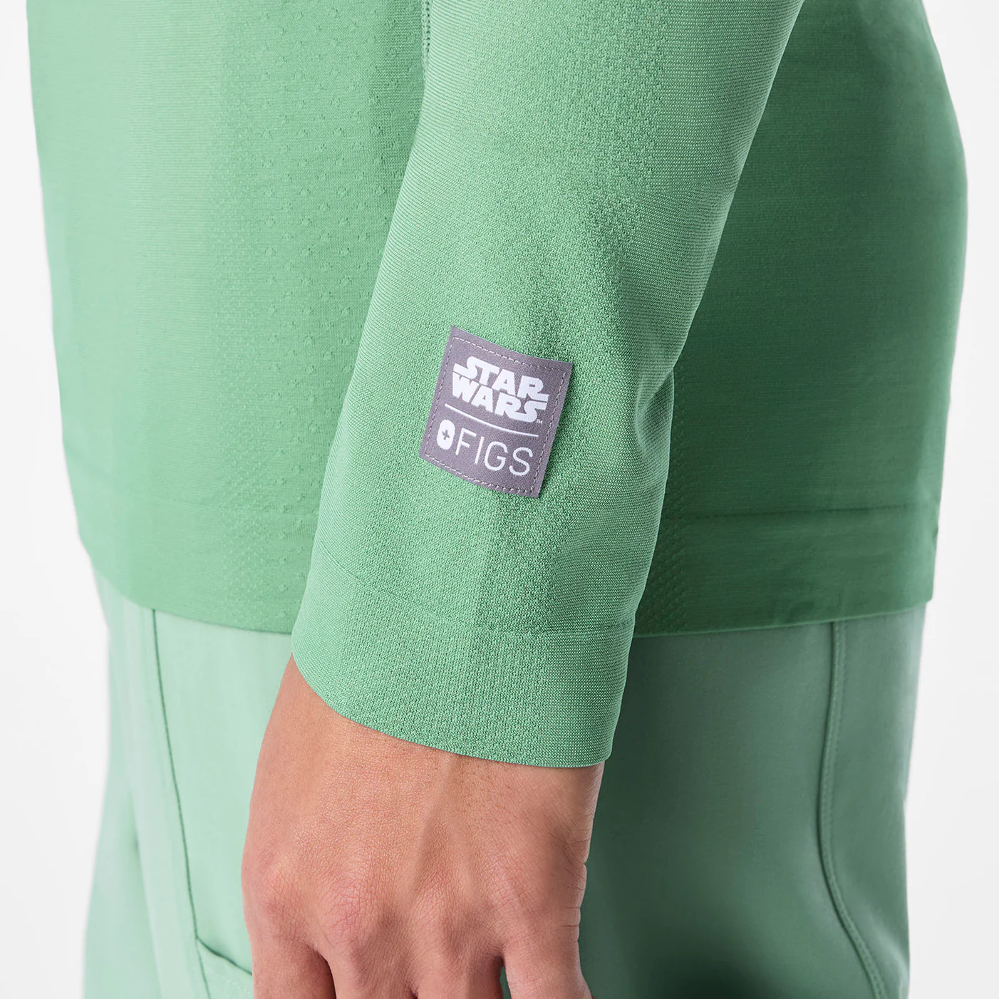 men's Ombre Jade STAR WARS™ | FIGS Makato Seamless - Longsleeve Underscrub - Image 2