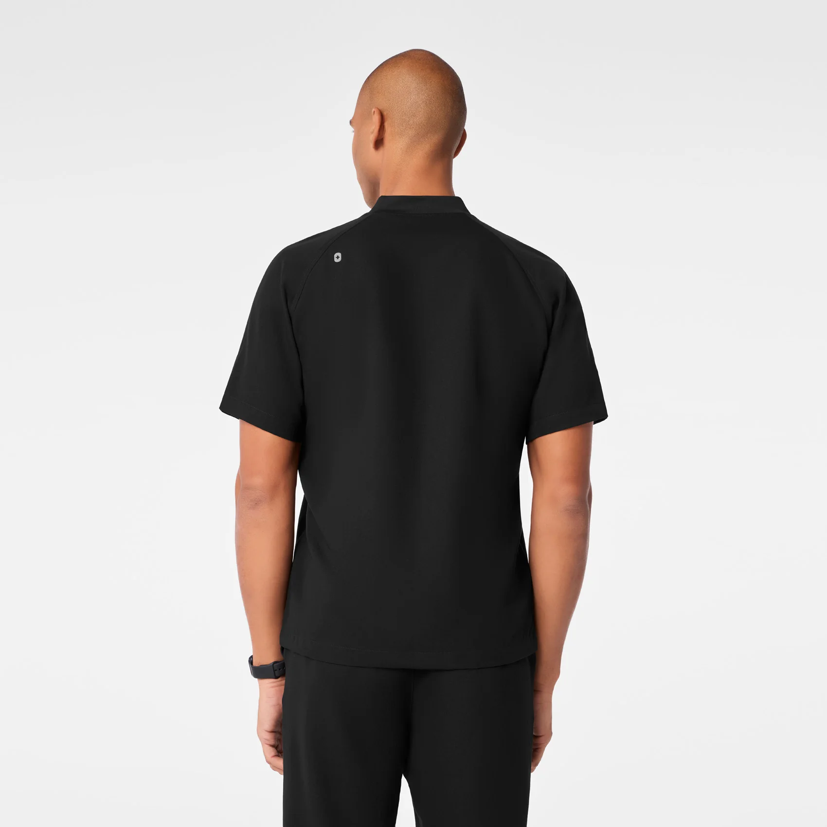 men's Black Stratton Henley - Shortsleeve Scrub Top - Image 5