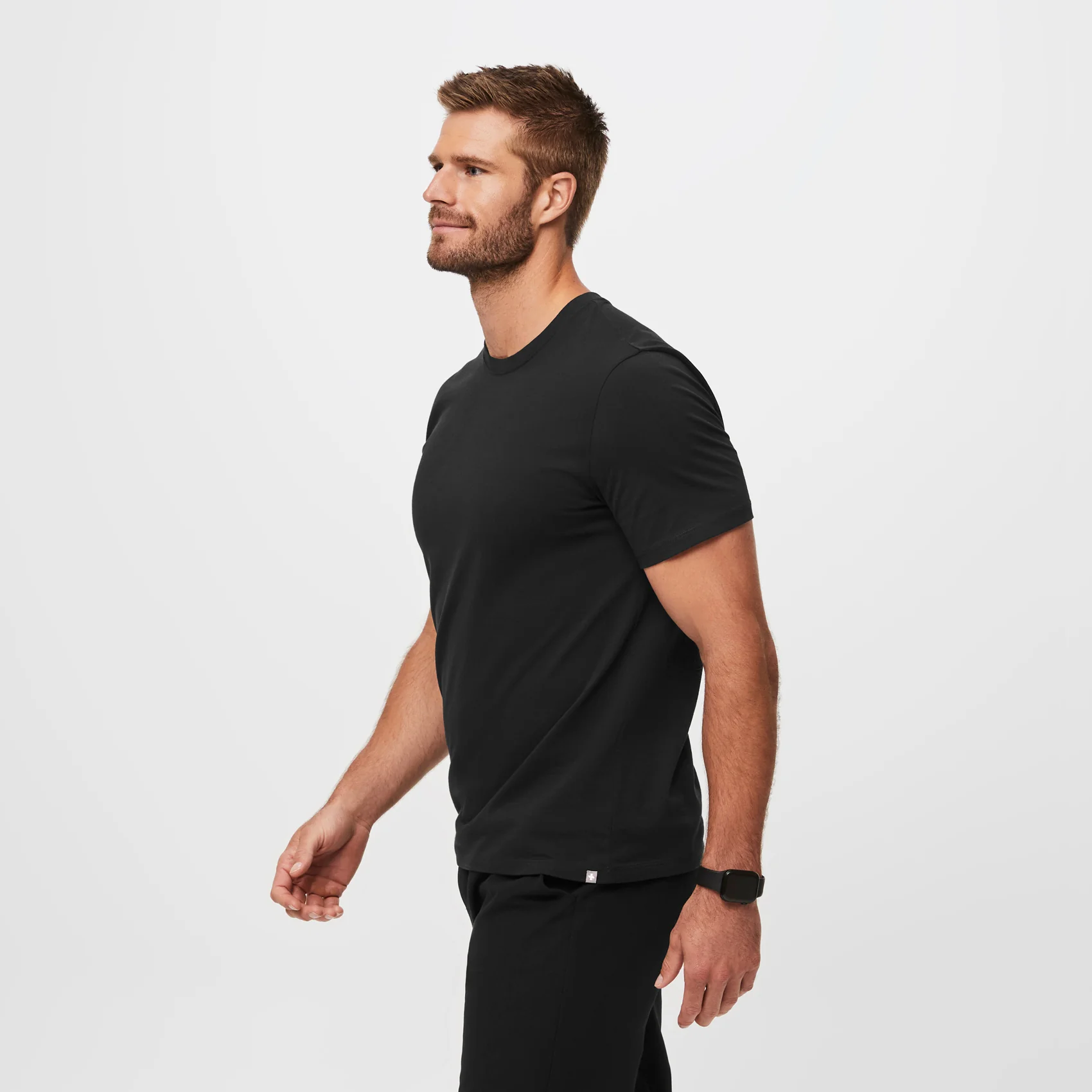 Men's Black Supersoft - Shortsleeve Underscrub - Image 3