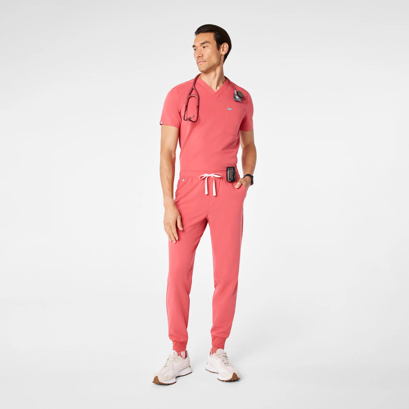 men's Pulmonary Pink Tansen - Short Jogger Scrub Pant™ - Image 2