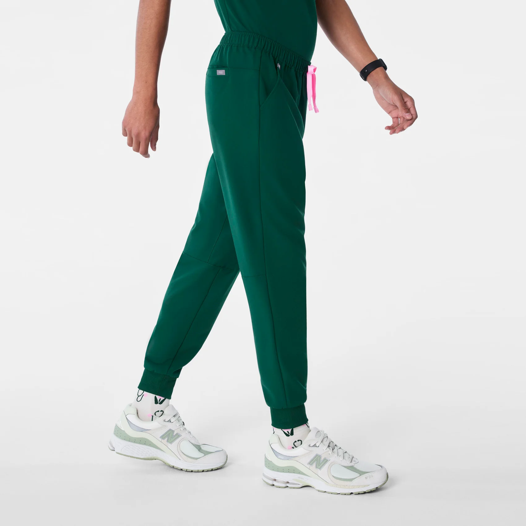 men's Forest Green Tansen - Short Jogger Scrub Pant™ - Image 3